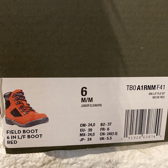 New! New in box ‘Timberland Boot’ - Timberland Field Boot 6IN L/F. Size 6 Boot. - Picture 8 of 8